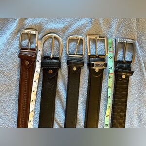 Mens-42-48 Leather Belts
6 multipurpose different color 
leather belts for Men